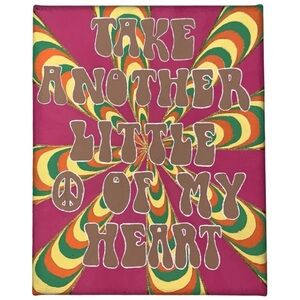 Take Another Little Piece Of My Heart Acrylic Canvas Painting 9’’x 11’’ ☮️